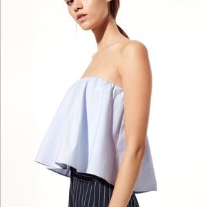 Babaton Eckerd blouse tube top blue bonaventure